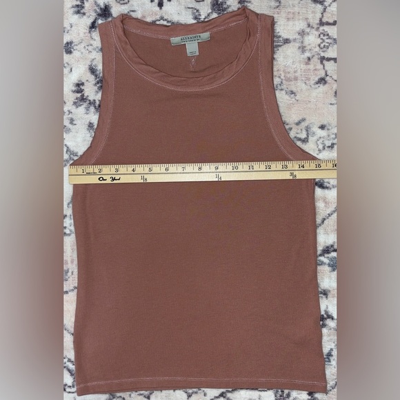 AllSaints Rina Tank in Rose Pink Size 8 - Picture 7 of 9